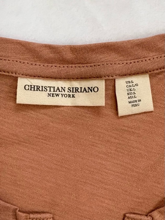 CHRISTIAN SIRIANO New York Pima Cotton Sleeveless Tank Top Relaxed Fit Large - Picture 4 of 7